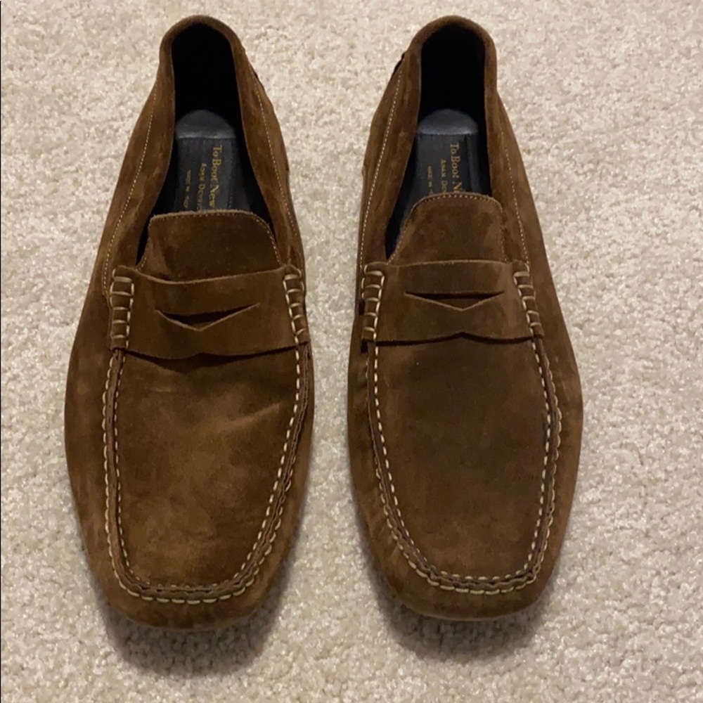 To Boot New York Adam Derrick Brown Suede Drivers